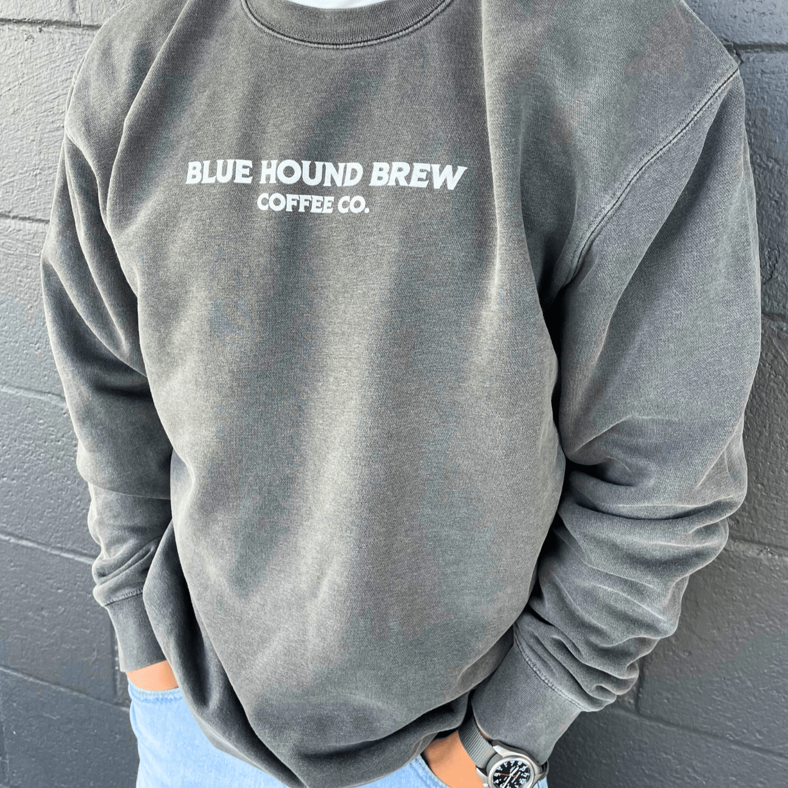 Blue Hound Brew Crewneck Sweatshirt - Blue Hound Brew