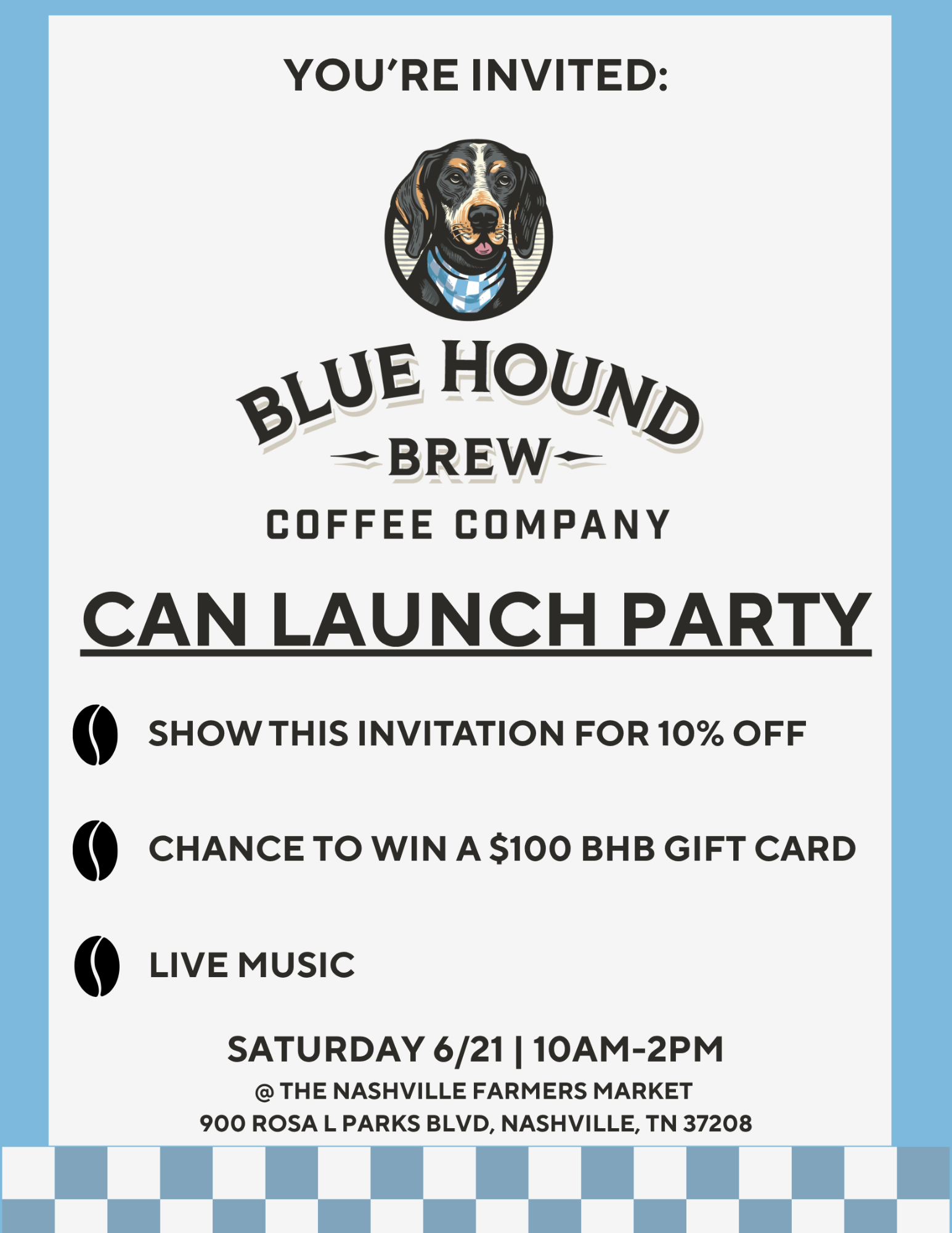 Blue Hound Brew Kicks Off with a Bang at the Nashville Farmers Market! - Blue Hound Brew