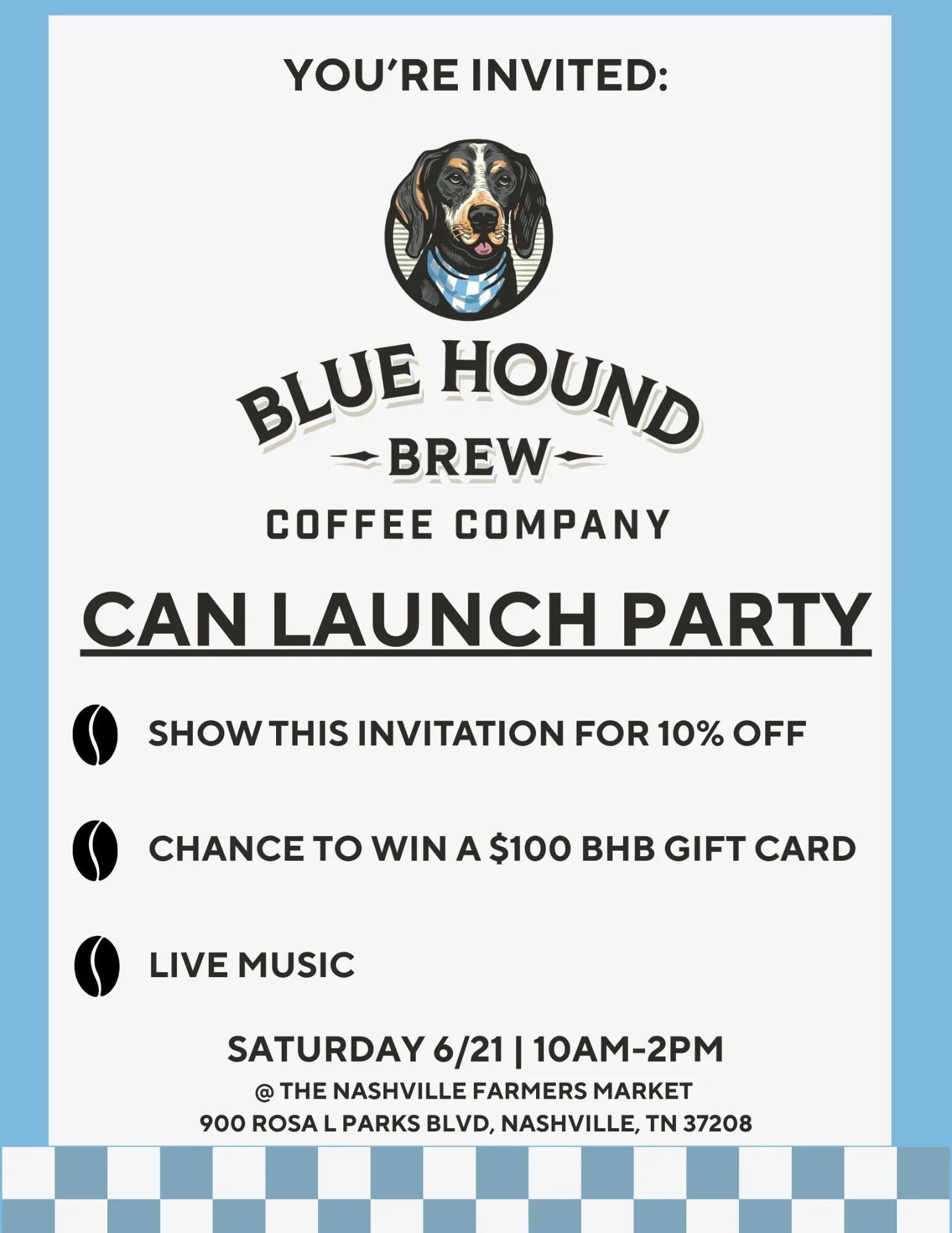 Blue Hound Brew Kicks Off with a Bang at the Nashville Farmers Market! - Blue Hound Brew