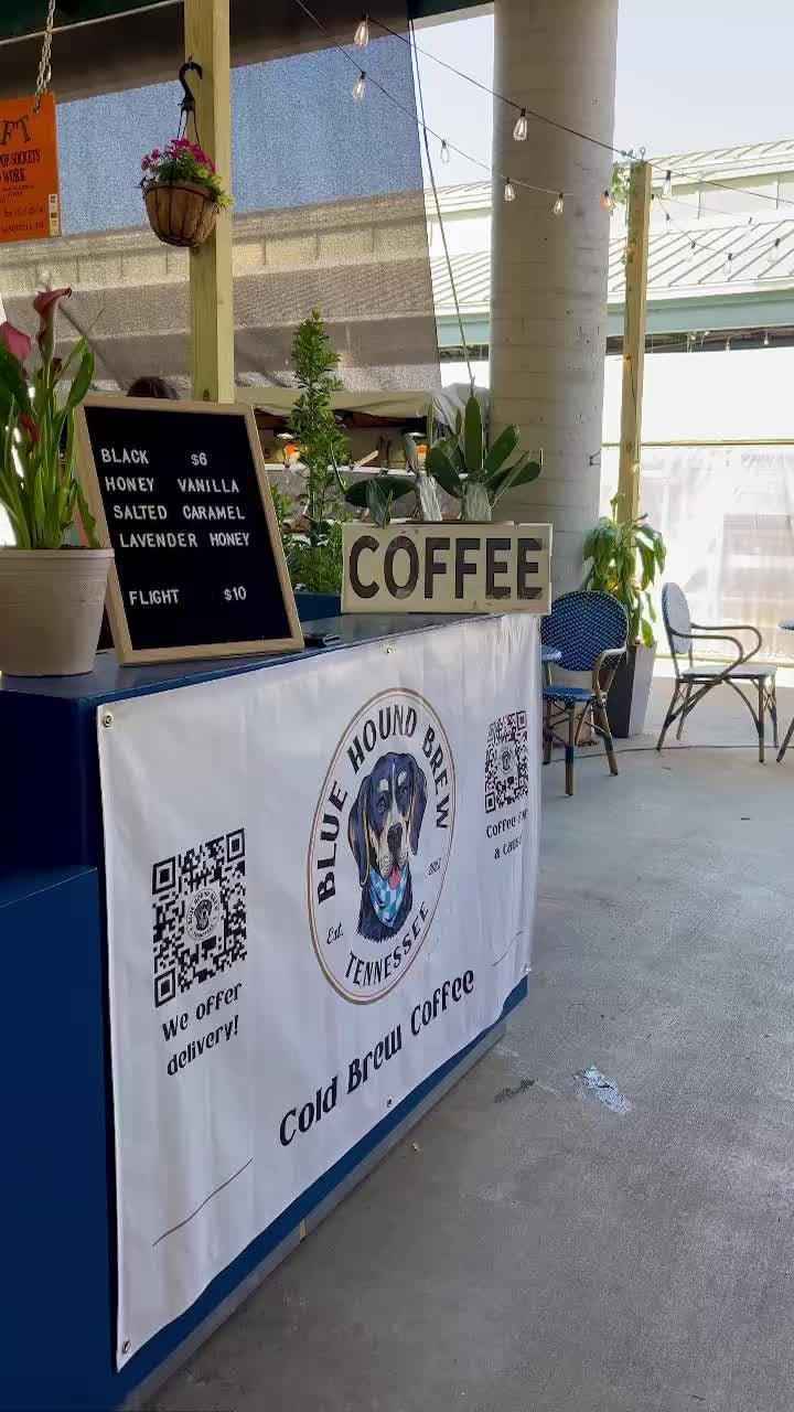 Brewing Up Excitement: Our Mini Cafe Grand Opening at the Nashville Farmers Market - Blue Hound Brew