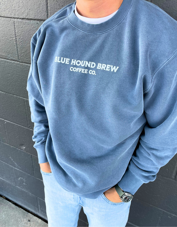 Crewneck Sweatshirt - Blue Hound Brew Coffee Co.