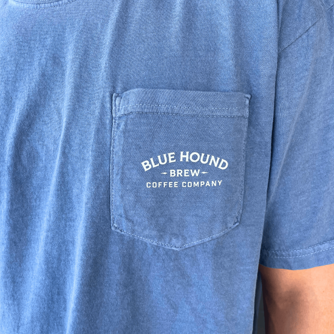 Blue Hound Brew Comfort Colors Pocket Tee - Blue Hound Brew