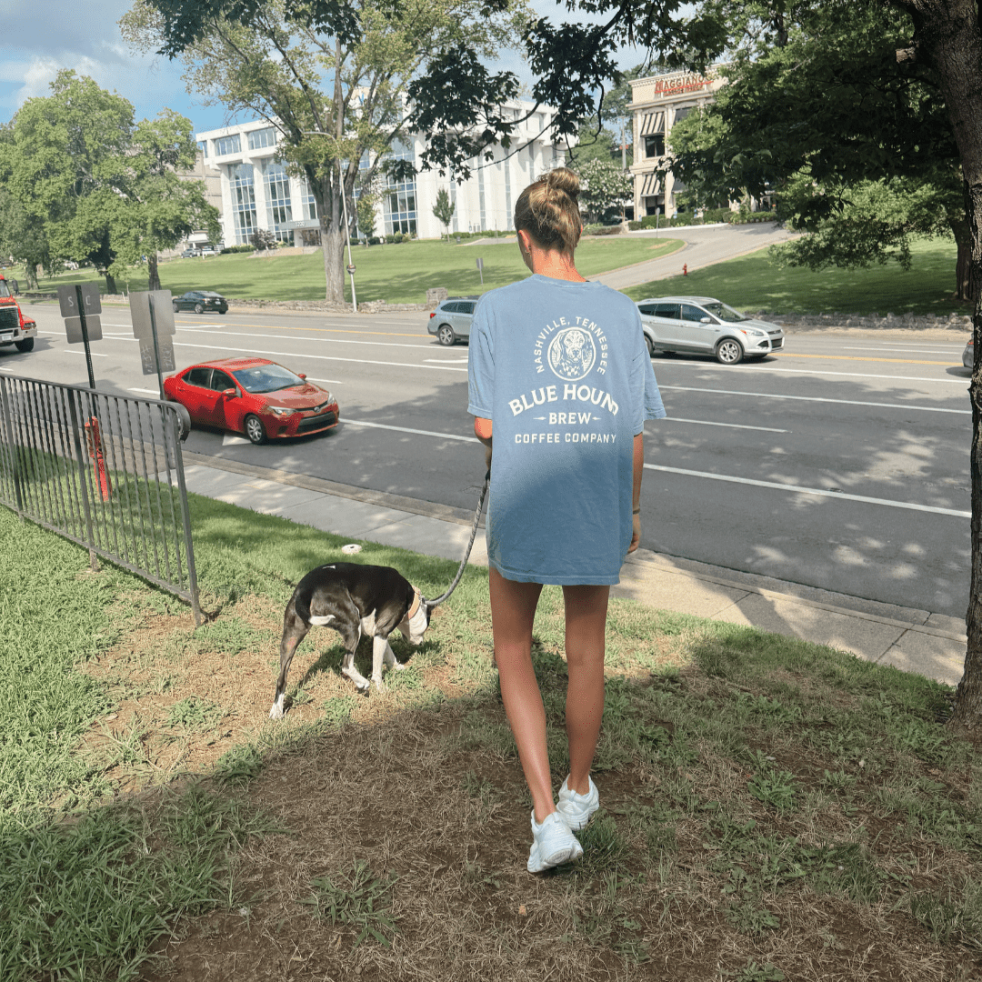 Blue Hound Brew Comfort Colors Pocket Tee - Blue Hound Brew