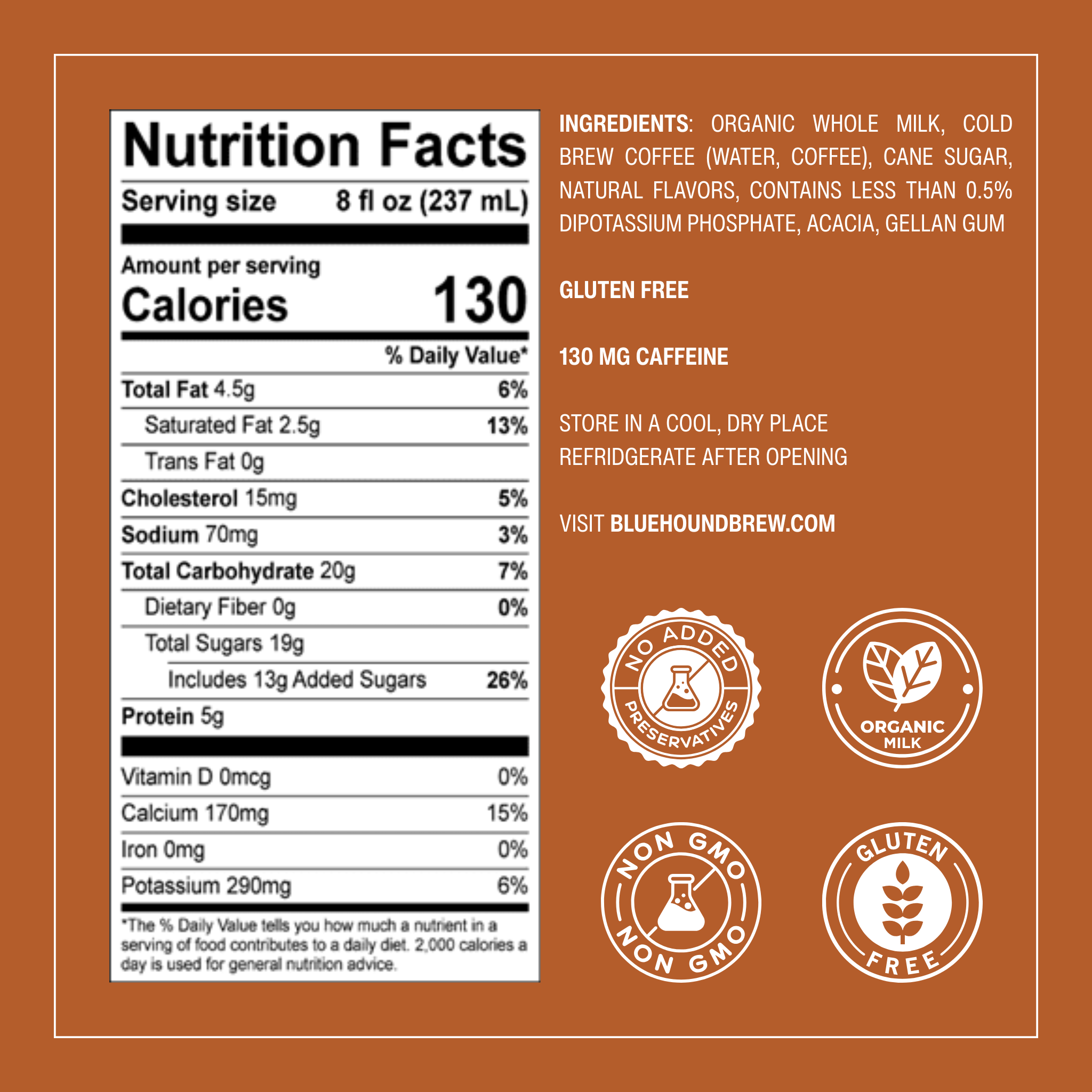 Salted Caramel Latte - Blue Hound Brew